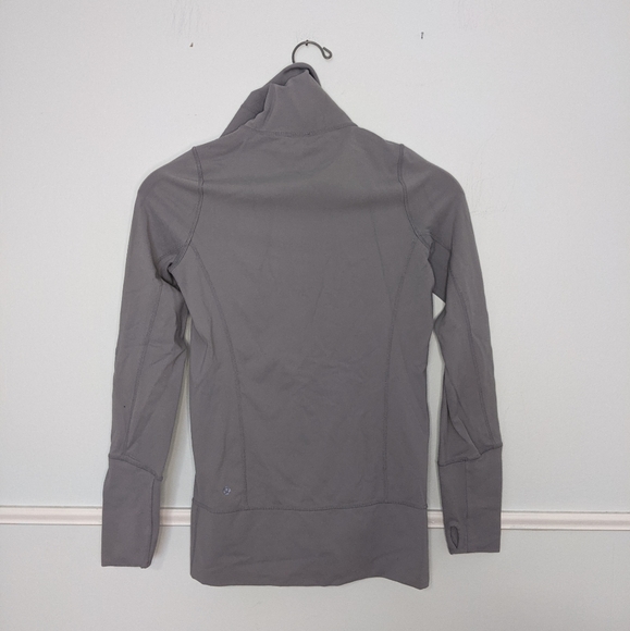 LULULEMON Gray In Stride Jacket Size 4 EUC - Picture 3 of 4
